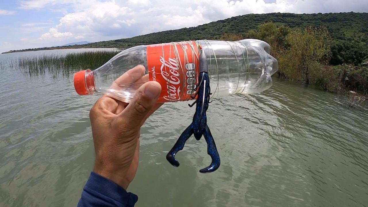 Cómo pescar con una botella de plástico