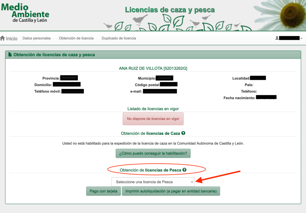 Licencia de Pesca Castilla y Leon - 7