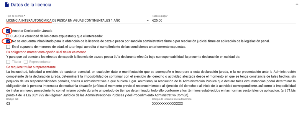 Licencia de pesca Asturias - 2