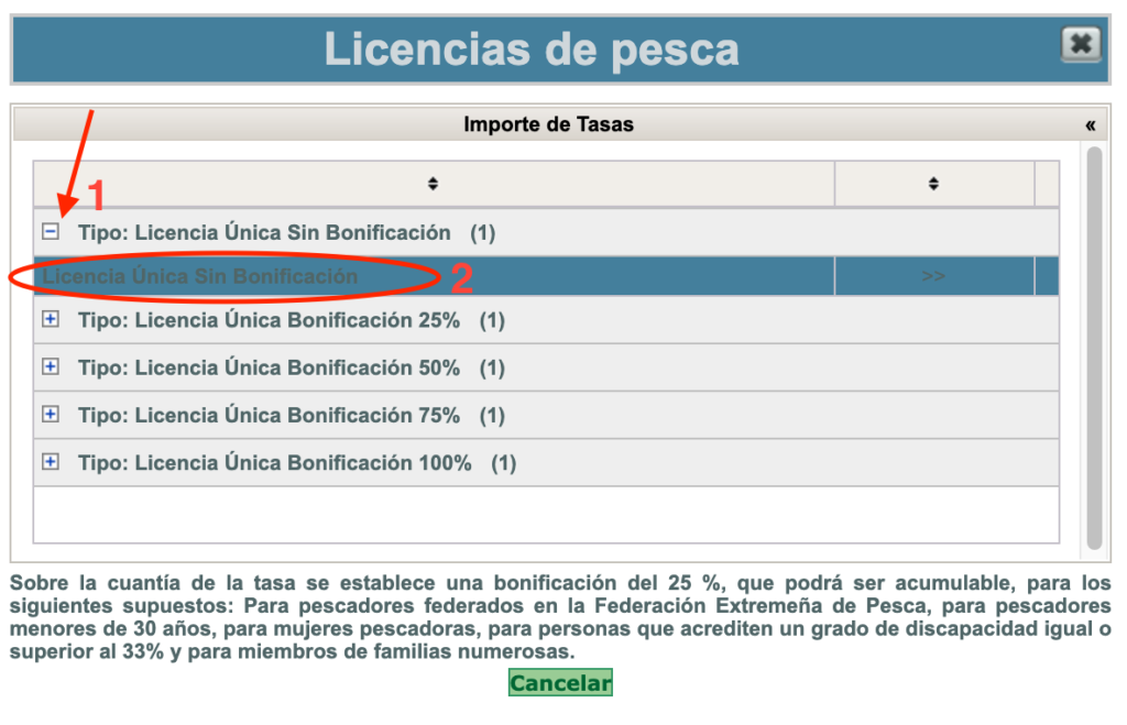 Licencia de pesca Extremadura - 3