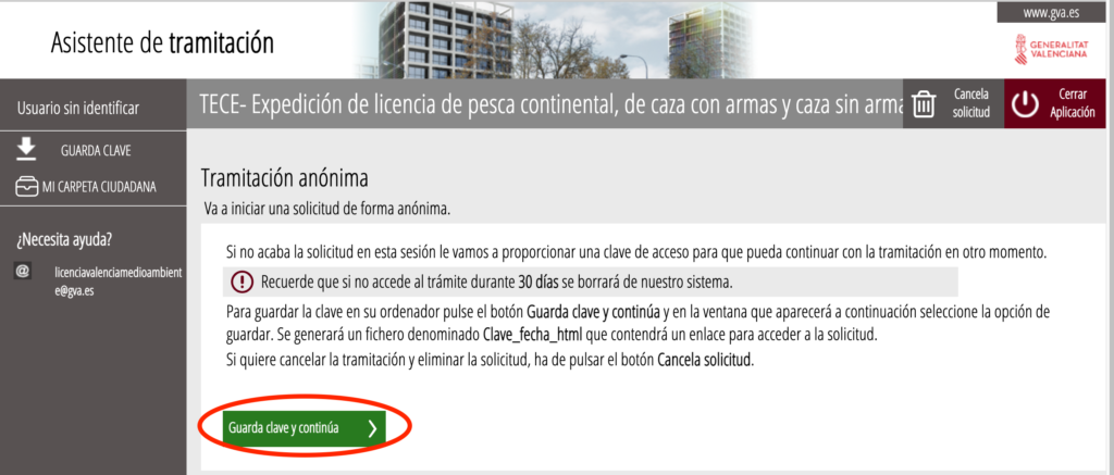 Licencia de pesca fluvial Online Comunidad Valenciana - 2
