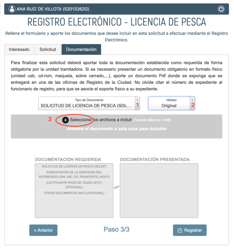 Licencia pesca Ceuta online 9