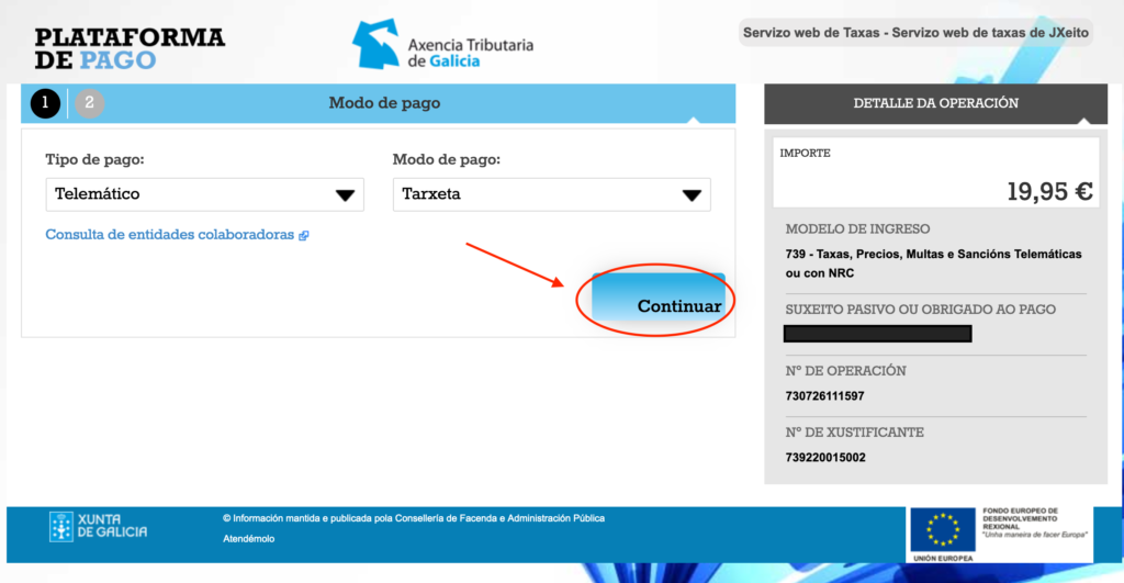 Licencia pesca continental online Galicia 7